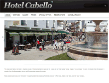 Tablet Screenshot of hotelcabello.com